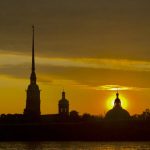 Neva River St. Petersburg Sunset