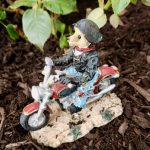 Dad Bear Motorcycle Statue