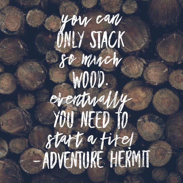 Stacking Wood Vs Building a Fire
